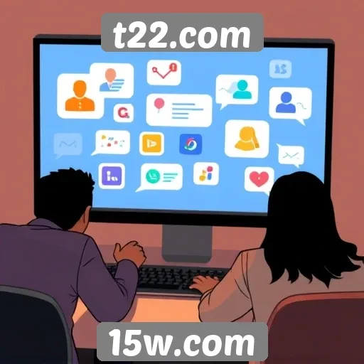 Recursos de interação social no t22.com
